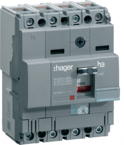 Автоматический выключатель, для выключателей Х160, регулируемый тепловой и фиксированный магнитный расцепитель, 4 полюса, 4D, 25kA, 40-25A, 440В АС