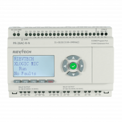 Программируемый контроллер PR-26AC-R-N, 110-240VAC, 16DI, 10RO, RTC, RS485, Ethernet, LCD