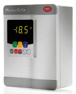 Контроллер холодильных установок MasterCella, новая серия, 3 реле: компрессор, вспом./освещ. 1 (8 A)м./освещ. 2 (2 Hp), ИК-приемник