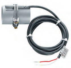 Датчик температуры накладной для труб, включая хомут, ALTF1 NI1000TK,5000,соединит.кабель силикон,KL-1,5м, 1101-6021-0211-120