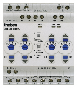 Модуль расширения LUXOR 409 S для контроллера управления приводами жалюзи, 4 канала