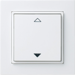 Выключатель Mini, управление, шторы, количество каналов 2 (1 клавиша), цвет pure white glossy