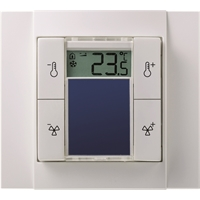 Датчик температуры комнатный SR06 LCD rH 4T aluminium