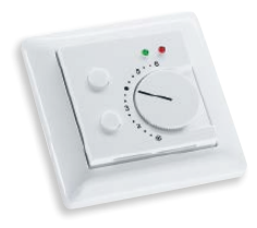 Датчик температуры в помещении, с потенциометром, 1 кОм, макс. 0,1 Вт, 2 светодиода, 2 кнопки, макс. 24 В пост. тока, макс. 10 мА, 1101-5021-0672-256