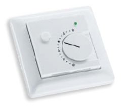 Датчик температуры в помещении, с потенциометром, 1 кОм, макс. 0,1 Вт, светодиод, кнопка, макс. 24 В пост. тока, макс. 10 мА, 1101-5021-0663-350