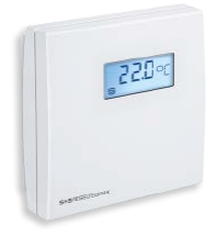 Датчик температуры в помещении, цифровой, 0...+50 °C, Modbus, IP30, дисплей, 1101-42A6-2000-000