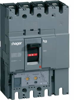 Автоматический выключатель, h630, электронный расцепитель, LSI, 4 полюса, 4D, 70kA при 415В, 250-100A, 690В, 50/60 Гц