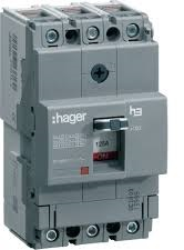 Автоматический выключатель, для выключателей Х160, регулируемый тепловой и фиксированный магнитный расцепитель, 3 полюса, 25kA, 125-80A, 440В АС