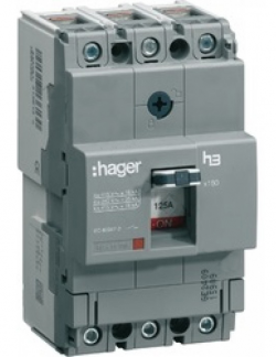 Автоматический выключатель, для выключателей Х160, фиксированный тепловой и магнитный расцепитель, 3 полюса, 18kA, 20A, 440В АС