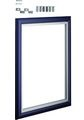 Дверца со сменной вставкой, иллюстративная, зеркальная, для встраиваемого щитка Volta 2-рядного, синяя