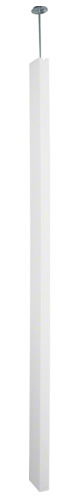 Двойная колонна DA200-45 для приборов формата 45 мм с затяжкой, 2,7-3 м, профиль 130x66мм, цвет RAL9010, белый