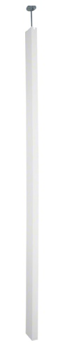 Двойная колонна DA200-45 для приборов формата 45 мм с затяжкой, 3,3-3,6 м, профиль 130x66мм, цвет RAL9010, белый