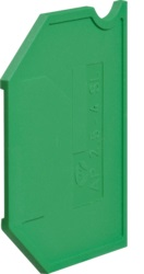 Изолятор торцевой, для наборных клемм KXA02E, зеленый