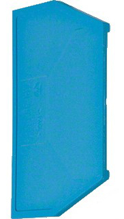 Изолятор торцевой, для наборных клемм KYA06NH2, синий