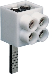 Клемма для ввода/отвода питания, присоединение кабеля сверху, до 2х16 кв.мм, для Al/Cu кабелей, до 125A