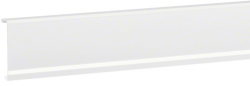 Крышка кабельного канала SL, высотой 80мм, с прозрачной вставкой для светодиодной гирлянды, ПВХ, цвет чисто белый RAL9010