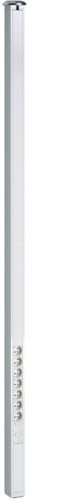 Одинарная колонна DA200-45 для приборов формата 45 мм с затяжкой, 2,7-3 м, профиль 66х66мм, цвет RAL9010, белый