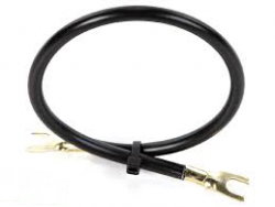 Соединитель электрический кабельный NYAF, сечение 6 кв.мм, длина 250мм, с вильчатыми наконечниками, цвет чёрный