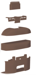 Т-образное соединение и обводка вокруг дверной рамы, 3D, ATEHA-канал 12x20, коричневый