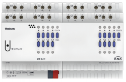 Светорегулятор универсальный DM 8-2 T KNX, 8-канальный, на DIN-рейку, 8 модулей, IP 20