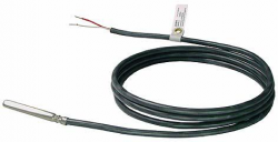 Датчик измерения температуры кабельный, LG-Ni 1000, -50…+80 С, силиконовый кабель 2м, IP67, защитная гильза 50 x 6 мм