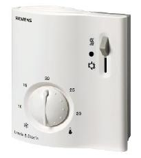 Термостат комнатный для VAV и CAV систем, AC 24 V сигнал позиционирования DC 0...10 V, ручное переключение отопление/охлаждение/выкл