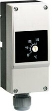 Термостат накладной (для трубы 15мм - 100мм), 20-80°C, дифференциал 10K, IP54, max: 230Vac, 12 (2,5) A / min: 24 Vac/dc, 100 mA, автосброс