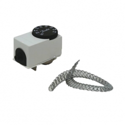 Термостат накладной для ГВС, для любого типа переключающего клапана, включения/выключения насоса, для монтажа на трубу с защитой от мороза, 6-90 С