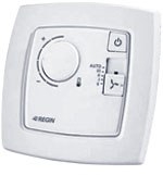 Комнатный контроллер Regio Mini, для поддержания температуры с кнопкой присутствия, 18-30 В AC, 50-60 Гц, 2,5 Вт, NTC, IP20