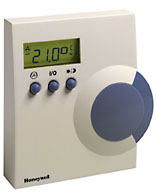 Датчик температуры комнатный с регулируемой уставкой, датчиком присутствия и дисплеем NTC20k, -15...40C