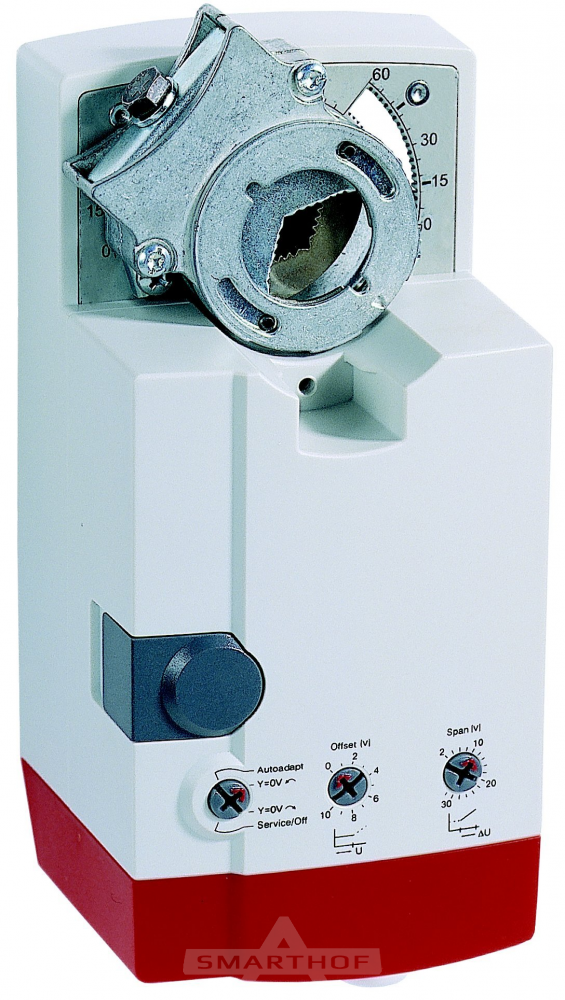 N20010A-SW2 Привод для воздушной заслонки, 0.2…10V, 24Vac, 6VA, 20Нм ...